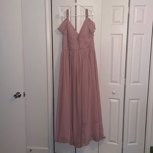 Dusty Pink JJ’s House Bridesmaid Dress